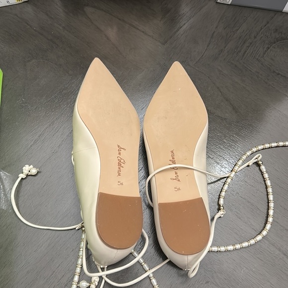 SAM EDELMAN WINSLET LACE UP POINTED TOE FLAT - Picture 3 of 9